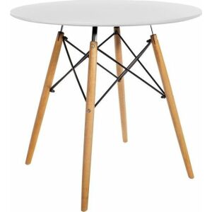 Mufart ETT kerekasztal konyha, étkező, nappali 90cm - fehér