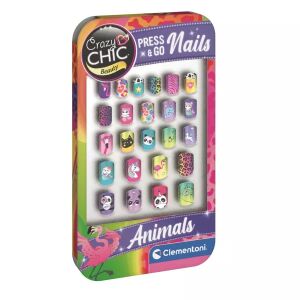 Clementoni: Crazy Chic Tier-Make-up-Set 145427912 - Nagelaufkleber