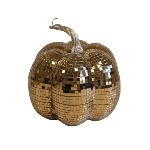Arany csillogó tök, 17 cm 145428627 - Őszi dekorációs kellék