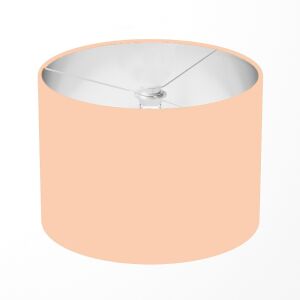 Sárgabarack színű, kézzel készített, dob alakú poplin pamut lámpabúra – a stílusos világítás kulcseleme 145429565 - Lámpabúra