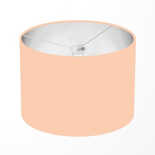 Sárgabarack színű, kézzel készített, dob alakú poplin pamut lámpabúra – a stílusos világítás kulcseleme 145429565