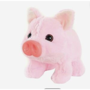 Plüss malacjáték ,elektromos ,hang mozgatható orr-szájjal Interaktív sétáló malacka