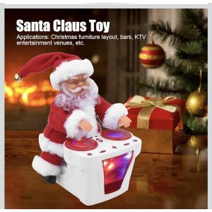 Mikulás akkumulátoros játék, zene, karácsonyi dekorációs