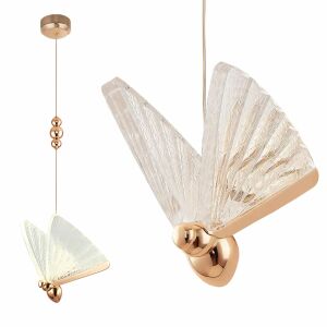 LAMPA WISZĄCA LED LHJ105-1CP Złota 145436168 - Lampy i oświetlenie