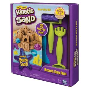Kinetic Sand Beach Day Fun Modellező homok, 340 g