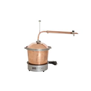 DES Illóolaj lepárló desztilláló 10 L elektromos fűtéssel, átfolyós hűtővel 145441598 - Pálinkafőző