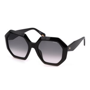 Női napszemüveg Police SPLM10 0700, fekete, hatszögletű, 54 mm 145443312 - Férfi napszemüveg