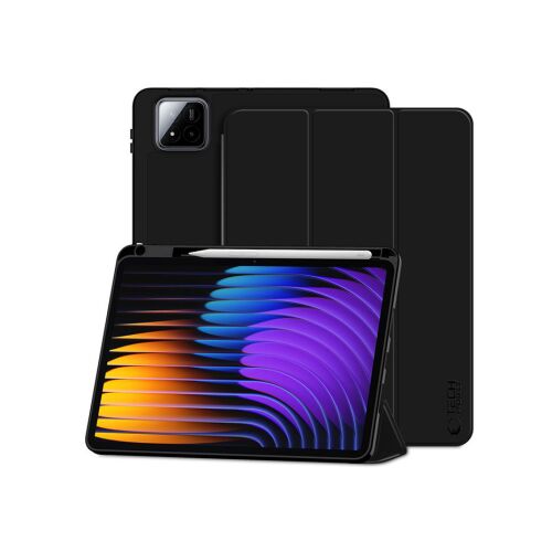 Tech-Protect tablet tok (Smart Case Pen) - Xiaomi Pad 7 / 7 Pro 11.2" - fekete - ECO 145443521