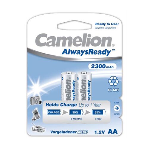 Camelion | AA/HR6 | 2300 mAh | Nabíjateľné batérie AlwaysReady Ni-MH | 2 ks 145463492