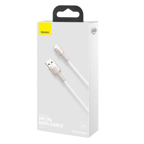 Kabel USB do Lightning Baseus Cafule, 2.4A, 1m (biały) 145463621