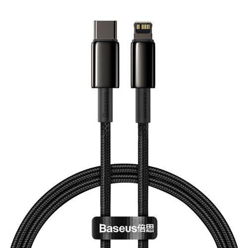 Kabel danych Baseus Tungsten Gold PD 20W 2m USB-C/Lightning czarny 145463973