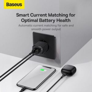 Kompaktná nástenná nabíjačka Baseus 2x USB / 10,5 W 145464235 - Nabíjačky telefónov