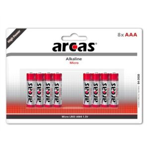 Arcas | AAA/LR03 | Alkali | 8 Stück(e) 145464458 - Batterien