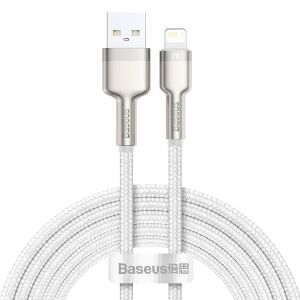 Kabel USB do Lightning Baseus Cafule, 2.4A, 2m (biały) 145464503 - Kabel USB