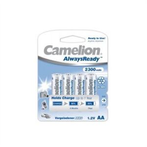 Camelion | AA/HR6 | 2300 mAh | Nabíjateľné batérie AlwaysReady Ni-MH | 4 ks 145465000 - Technické zariadenia a elektronika
