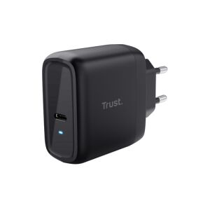ÎNCĂRCĂTOR MOBIL DE PERETE MAXO 65W/USB-C NEGRU 24817 TRUST 145465095 - Adaptoare de rețea