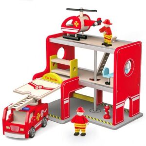 Tűzoltóság kiegészítőkkel - Viga Toys I. 145478872 - Autópálya & Parkolóház