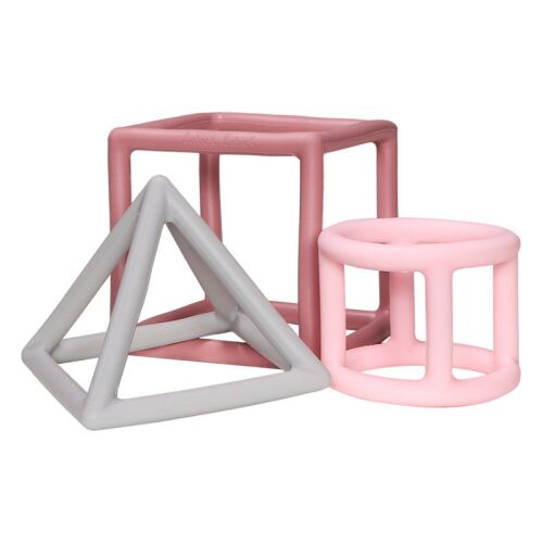 Label-Label - Szilikon geometrikus formák rágóka - Rózsaszín 145480443