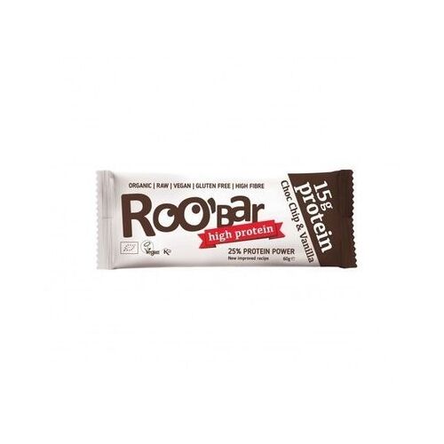 Roo'Bar Bio Nyers Vegán Fehérjeszelet, Csokoládépehely és Vanília, 60g - Szépség és egészség