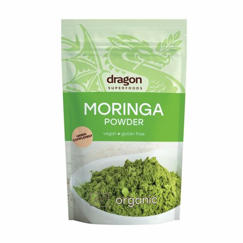 Dragon Superfoods Moringa por, 200g, organikus és vegán kiegészítő - Szépség és egészség