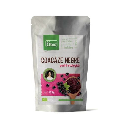 OBIO Fekete Ribizli Por, 125g, Bio Fekete Ribizli Por Smoothie-khoz és Sütéshez - Szépség és egészség