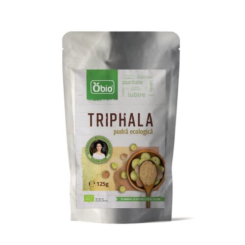 Obio Triphala por, 125g, bio gyógynövény kiegészítő emésztéshez és méregtelenítéshez - Egészségügyi eszköz