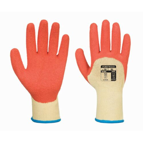 Portwest A105 Grip Xtra kesztyű, piros latex bevonatú munkavédelmi kesztyű a fogás és védelem érdekében - Védőfelszerelés