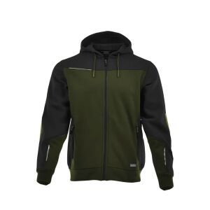 Sara Comfort Plus kapucnis pulóver olíva zöld - fekete 145483989 - Sara