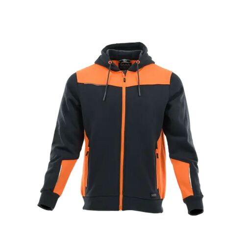 Sara Comfort Plus kapucnis pulóver s.szürke - narancs 145484676