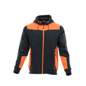 Sara Comfort Plus kapucnis pulóver s.szürke - narancs 145484752 - Férfi pulóver