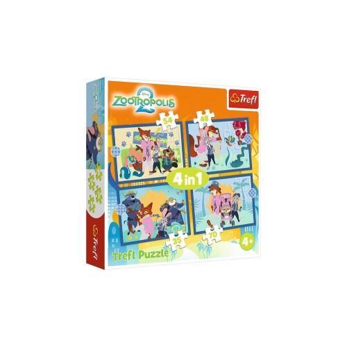 Trefl 4 az 1-ben puzzle (35,48,54,70 db-os) - Zootropolis 2 (34677) 145484906