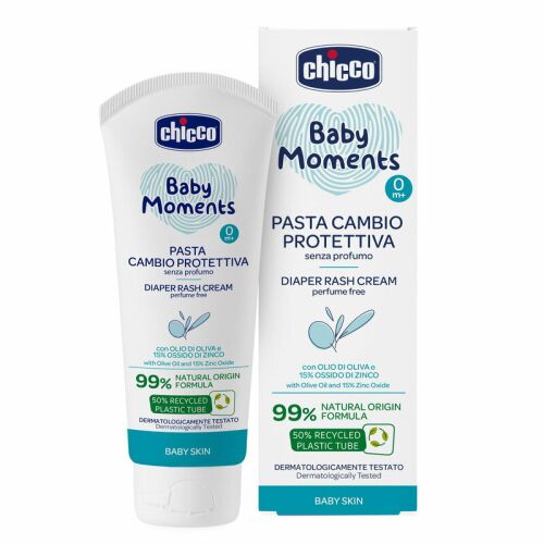 Chicco Popsikrém pelenkakiütés ellen 100 ml ,15% cink-oxid, illatmentes 99% természetes 145485190