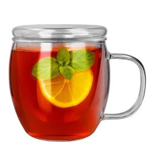 Sagrado üvegbögre üveg szűrővel és üvegfedéllel - 500 ml 145487032 - Pohár