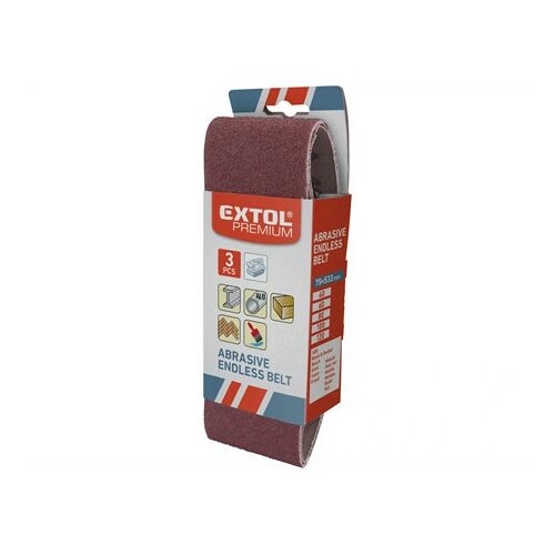 Extol Premium CSISZOLÓSZALAG KÉSZLET 75×457MM 3 DB P80 8803508 145489263