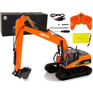 Professzionális lánctalpas kotrógép távvezérelhető 2,4 GHz-es LED 15 funkcióval