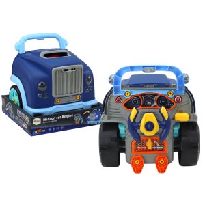 Műhely Motor teherautó szétszerelő barkácskészlet kék 145504407 - Lean Toys