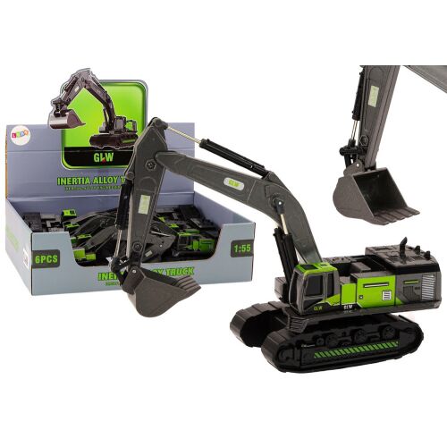 Lánctalpas kotró fémkanál 1:55 Fekete-zöld