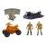 Katonai játékkészlet kiegészítők: Ejtőernyős, Quad, Csónak és Katona figurák