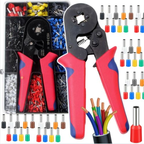 Krimpelőprés készlet kábelhüvelyek rögzítéséhez tokban 1200 db 145507252