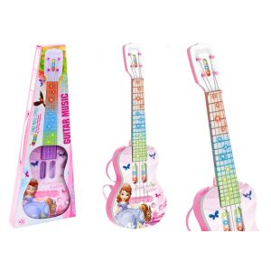 Elektromos gitár hercegnővel gyerekeknek fények dallamok rózsaszín