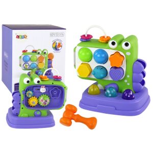 Dinoszaurusz Oktatási Panel Üss-Egy-Vakond Válogató Játék Gyerekeknek Lila