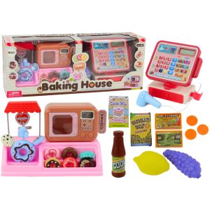 Fánkbolt Édességbolt Pénztárgép Mikrohullámú sütő