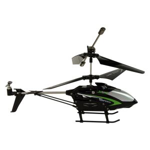 SYMA S5H RC helikopter fekete és ezüst oldalnézet - Lean Toys