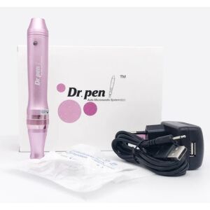 Készülék mezoterápiához, Vezeték nélküli, Tölthető, Dermapen arcmasszázs készlet, Ránctalanító, Foltok eltávolítása, Bőrregenerálás, Mikrotűzés, Dr. Pen Ultima M7-W, rózsaszín 145532182 - Arcmasszírozó