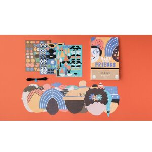 Londji Make New Friends zestaw do prac plastycznych - Gra na instrumencie muzycznym, Deska kreślarska, tablica do pisania, Zestaw artykułów piśmiennych, Kreatywna zabawa, Deska kreślarska i Filctoll