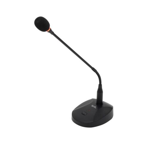 SAL M13 asztali mikrofon, professzionális, LED üzemjelző és fénygyűrű, kardioid irány karakterisztika, XLR csatlakozó, elemes tápellátás 145560884