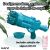 Macvi® 24 lyukú buborékfúvó pisztoly, erős ABS szerkezet, forgó cső, turbó effekt, interaktív játék gyerekeknek és szabadtéri szórakozásra, világoskék színben 145574872