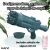 Macvi® 24 lyukú buborékfúvó pisztoly, erős ABS szerkezet, forgó cső, turbó effekt, interaktív játék gyerekeknek és szabadtéri szórakozásra, Sötétkék 145574878