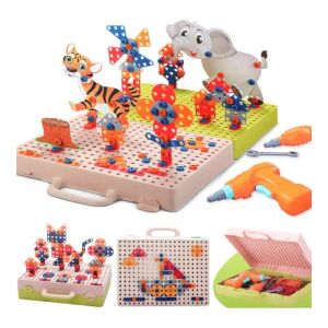 Montessori Macvi® 2025 Montessori oktató játék, Varázslatos Bormasina 331 darabból, kreativitás és STEM készségek fejlesztése, ajándék 3-9 éves korú gyermekeknek.