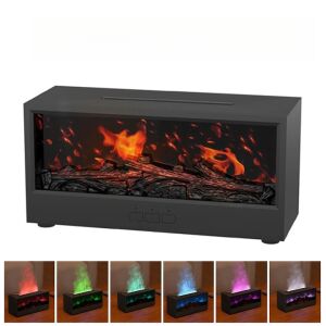 Macvi® 3D intelligens légnedvesítő lánghatással, aromaterápiával, 200 ml-es tartállyal, többszínű LED-del, csendes, USB-s hordozható, távirányítóval és 3 üzemmóddal. 145575424 - Szépség & Egészség